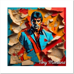 Tony Montana // Paper Art Posters and Art